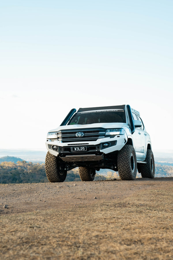 Twin 5" 300 Series LandCruiser Stainless Steel Snorkel Kit