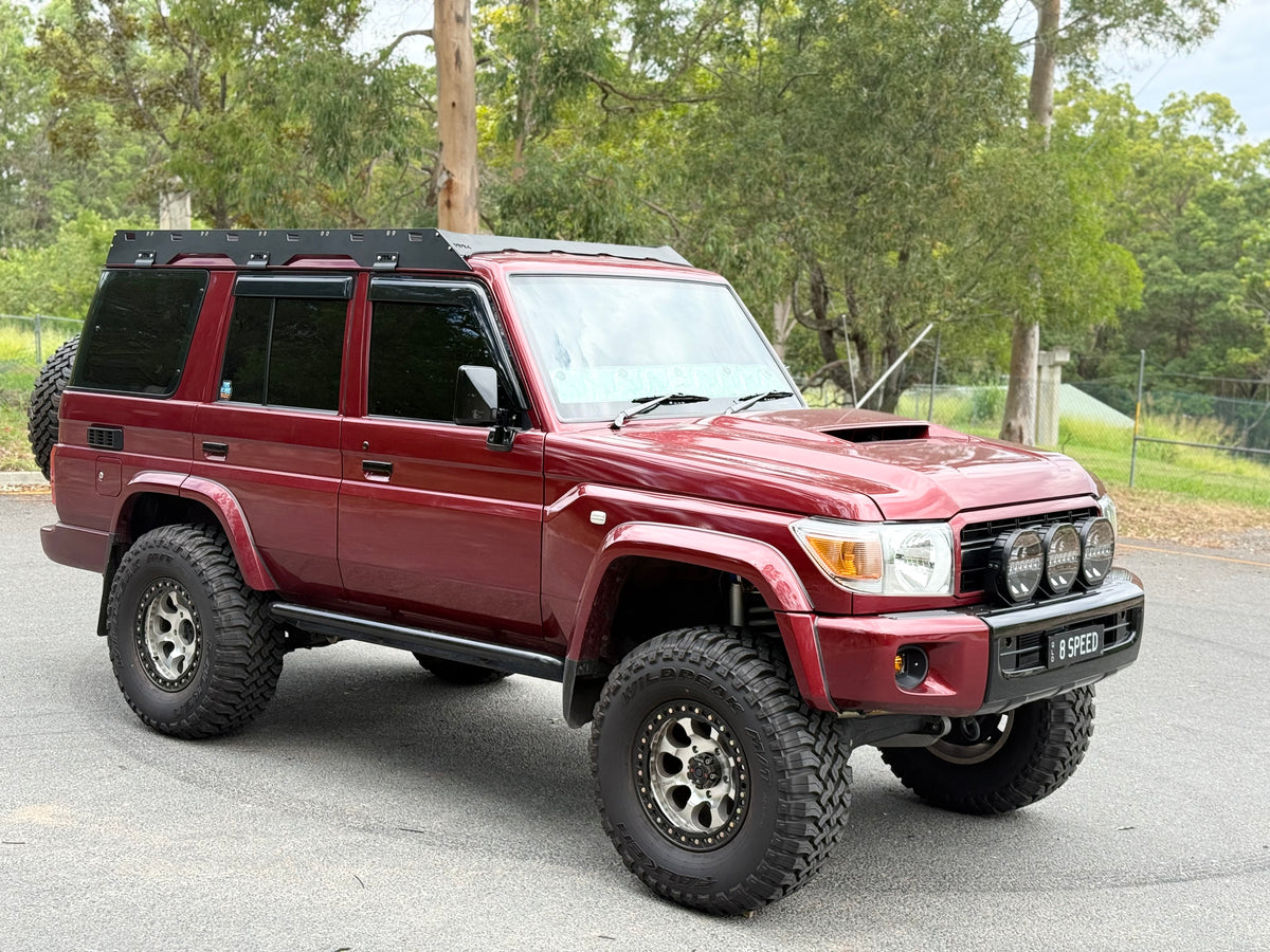 76 Series Landcruiser MMW Slim Line Roof Rack – Meredith Metalworks