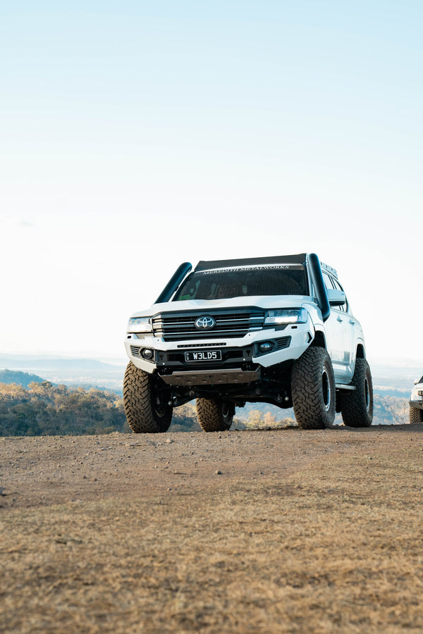 TWIN 5" 300 Series LandCruiser Stainless Steel Snorkel Kit