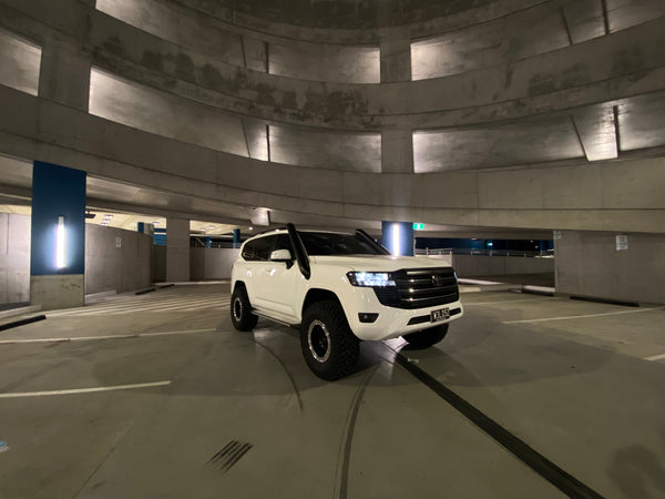 Twin 5" 300 Series LandCruiser Stainless Steel Snorkel Kit