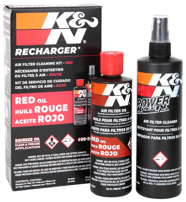K&N FILTER CARE SERVICE KIT - SQUEEZE BLACK/RED