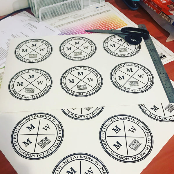 Meredith Metalworks Slap Stickers