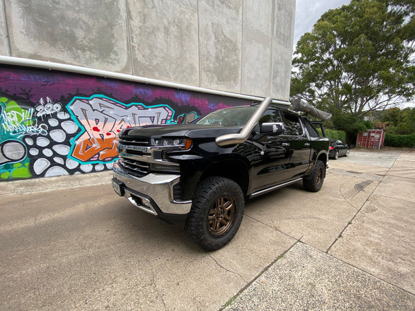 Chevrolet Silverado 1500 (2018-2024)  5" Stainless Steel Snorkel and Airbox Kit